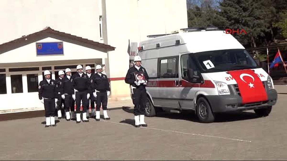 Şırnak\' Ta Şehit Polis İçin Uğurlama Töreni