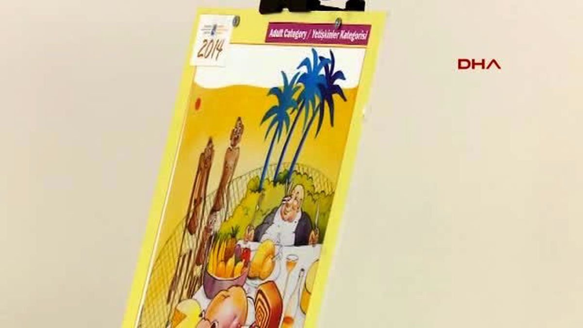 Burdur\'da Uluslararası Turizm Karikatürleri Sergisi