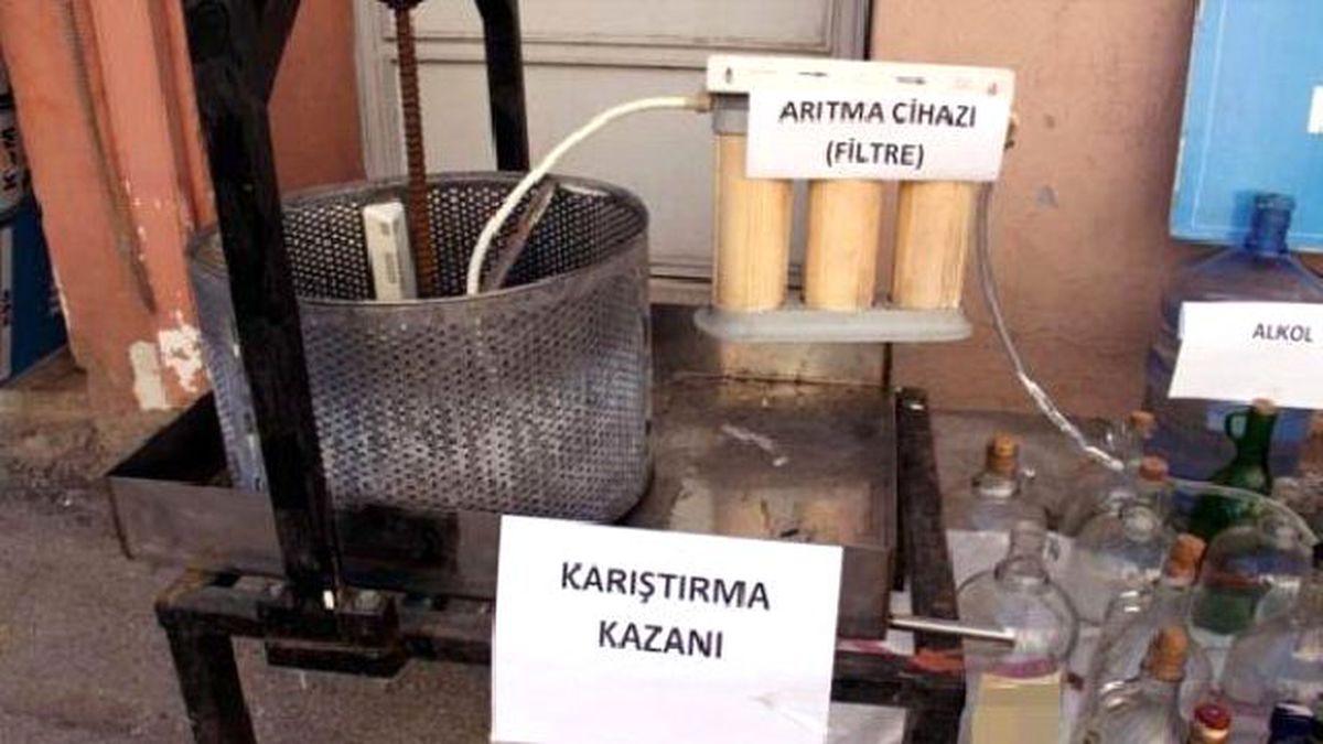 Derince\'de Sahte İçki İmalathanelerine Baskın