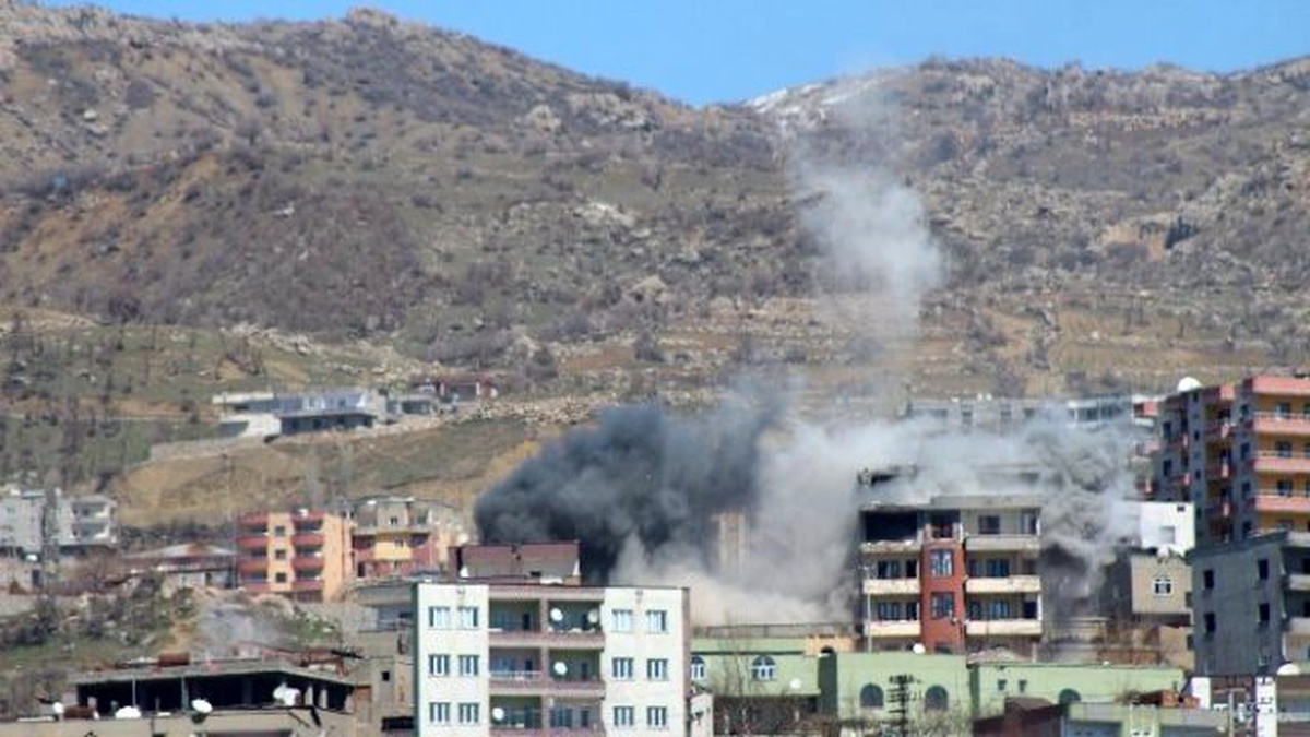 Şırnak\'ta, PKK Karargahları Yaylım Ateşine Tutuluyor