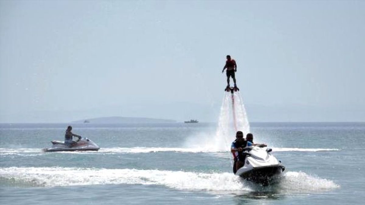 Didim\'de Flyboard Heyecanı