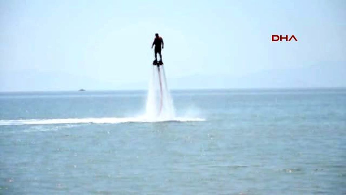 Didim\'de Flyboard Heyecanı