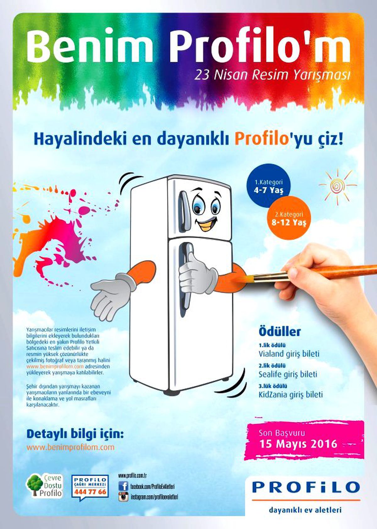Profilo\'dan Çocuklara Özel 23 Nisan Resim Yarışması