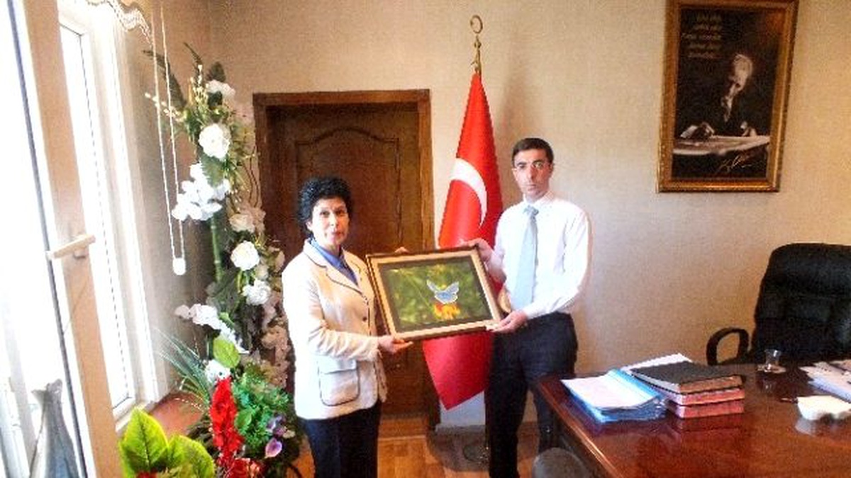 Müdür Acaroğlu\'ndan Kaymakam Kırlı\'ya Ziyaret