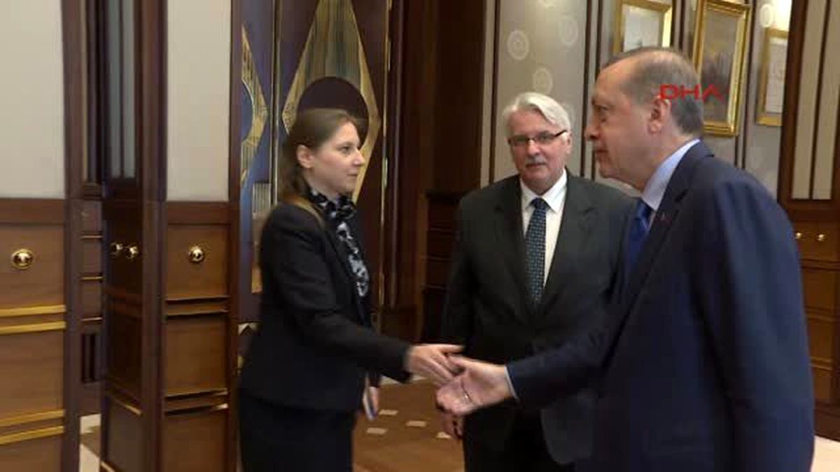 Polonya Dışişleri Bakanı Waszczykowski, Cumhurbaşkanlığı Sarayı\'nda