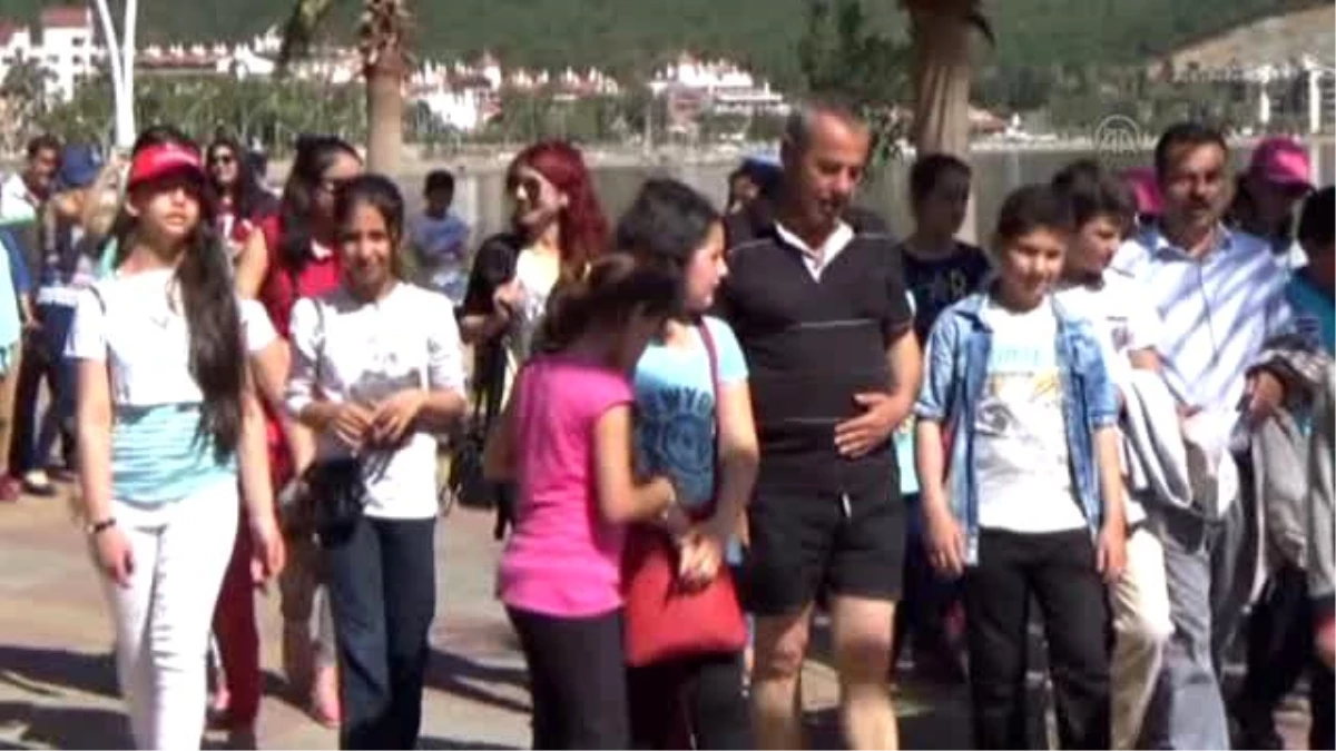 Gaziantepli 40 Öğrenci İlk Kez Deniz Gördü Tekne Turu Yaptı - Muğla