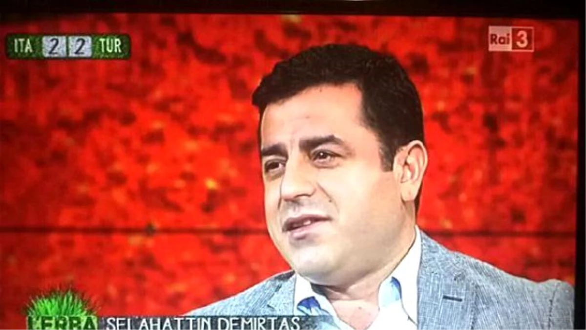 Demirtaş\'tan İtalyan Gazeteciye: Türkiye\'de Benimle Röportaj Yapsanız İşten Atılırsınız