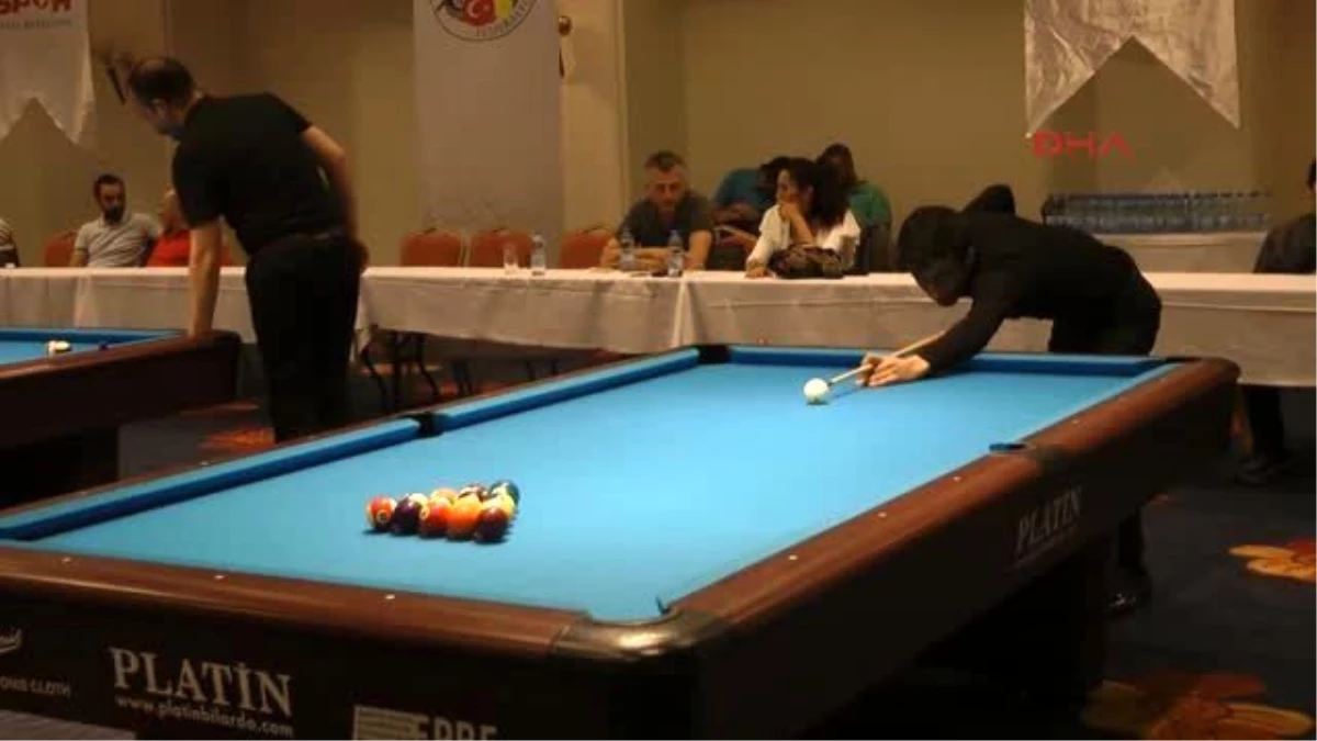 Türkiye Pool Bilardo Şampiyonası 1\'inci Etap Müsabakaları Devam Ediyor