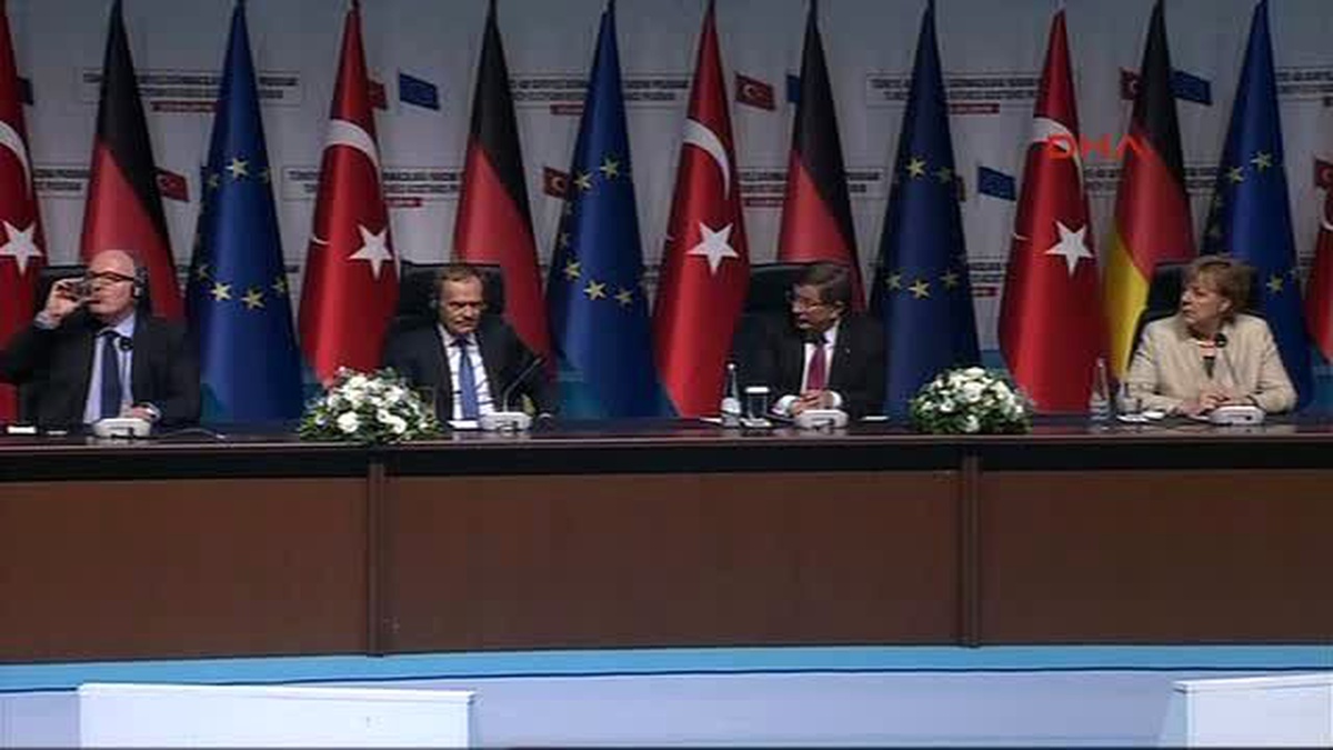 Gaziantep Sığınmacıları Ziyaret Eden Davutoğlu, Merkel, Tusk ve Timmermans Soruları Yanıtladı 1