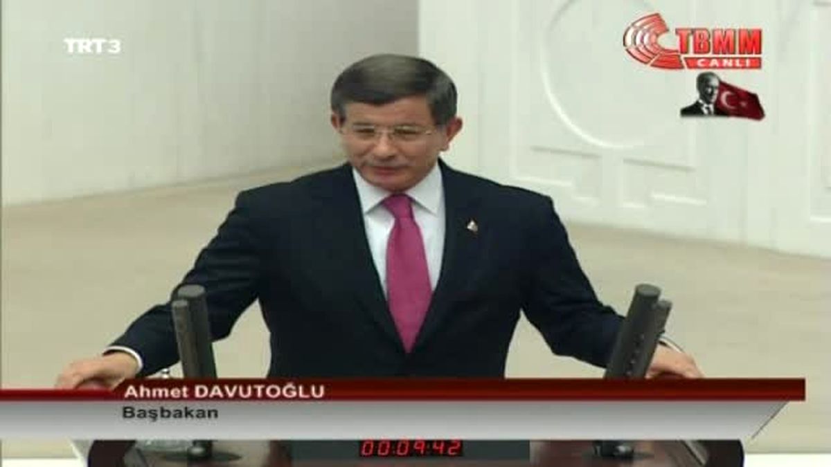TBMM\'nin Açılışının 96\'ncı Yıl Dönümü Davutoğlu ya Hep Beraber Var Olacağız ya Hep Beraber Öleceğiz
