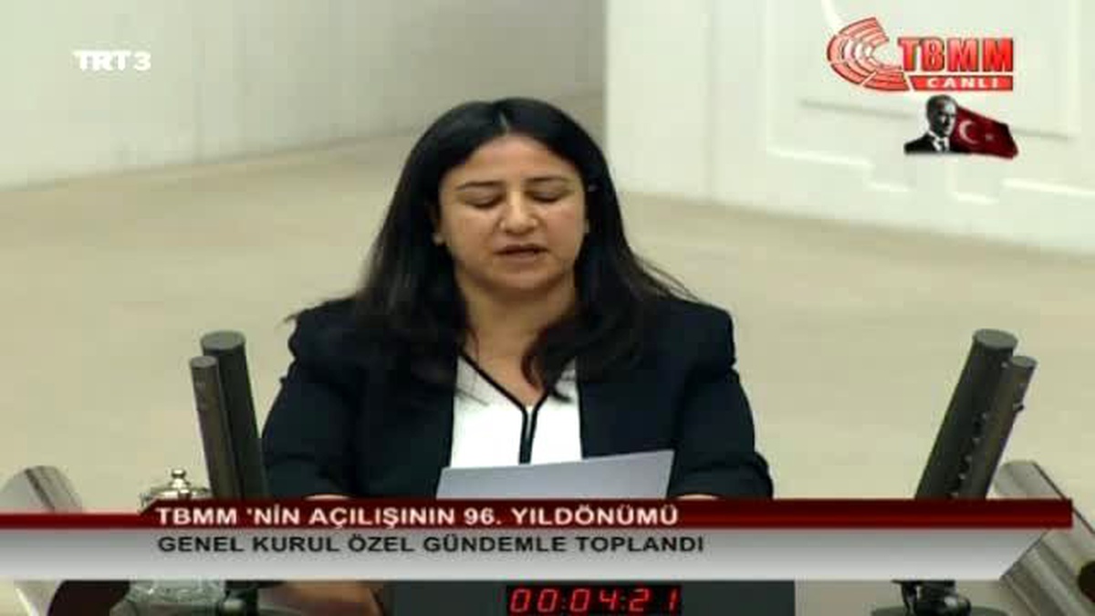 TBMM\'nin Açılışının 96\'ncı Yıl Dönümü - Demirtaş Yerine Çağlar Demirel Konuştu