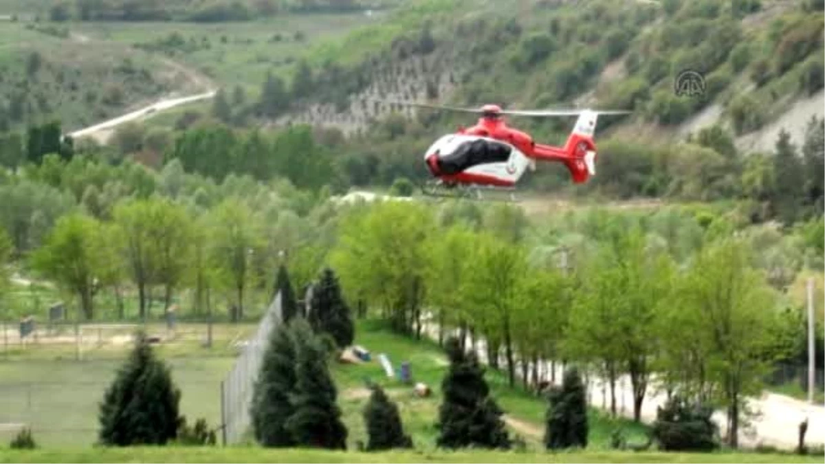 Beyin Kanaması Geçiren Kişi, Hava Ambulansı ile Hastaneye Sevk Edildi