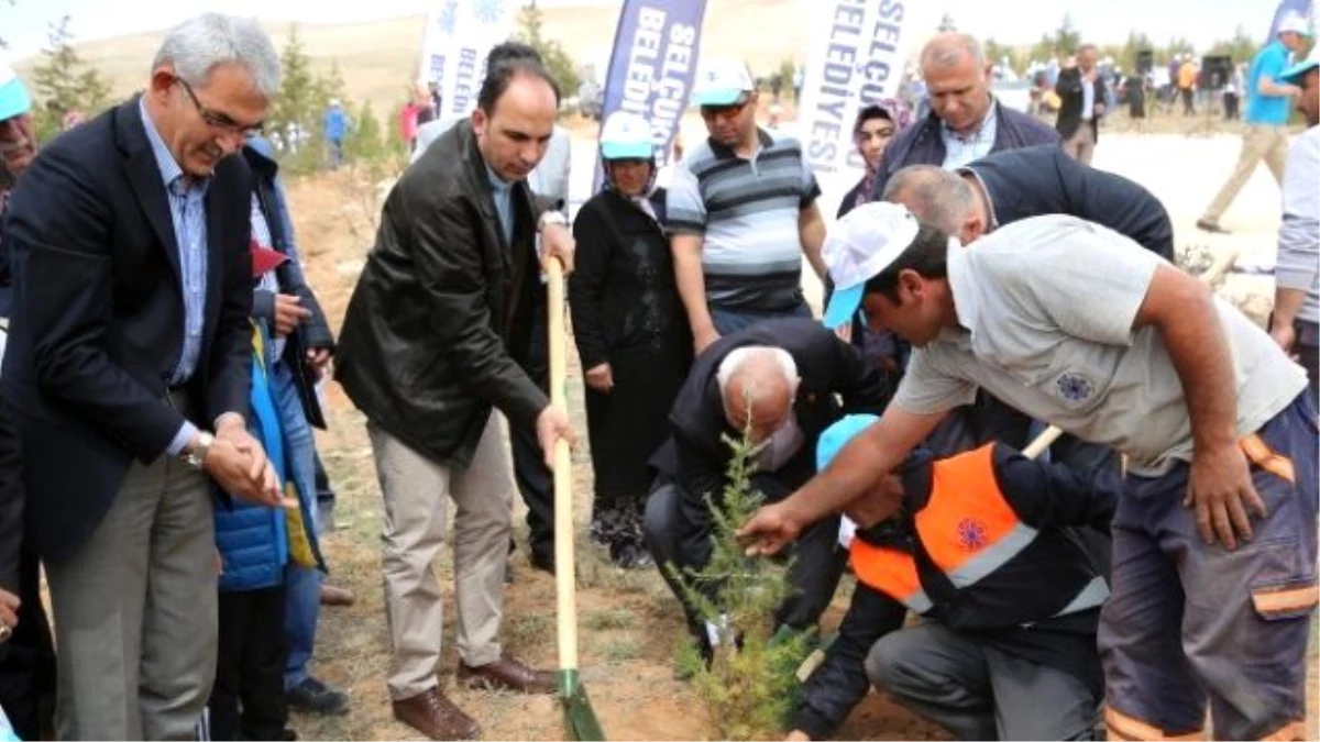 Selçuklu\'da 10 Bin Fidan Toprakla Buluştu