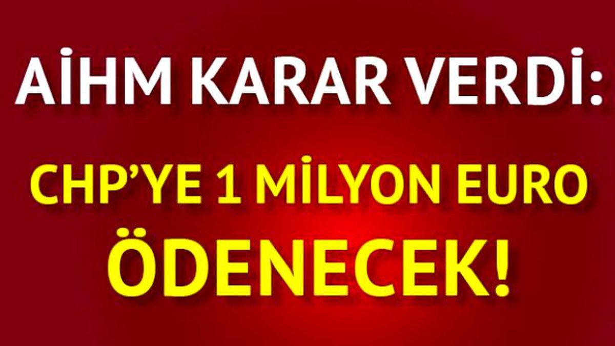 AİHM\'den Türkiye\'ye CHP Mahkumiyeti