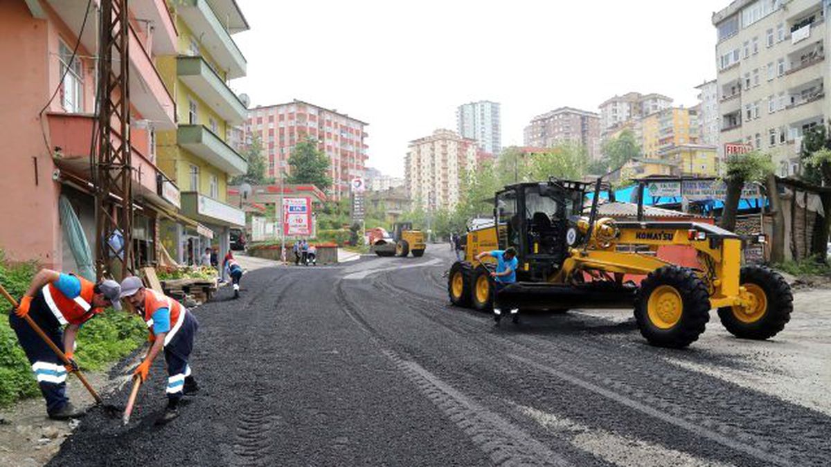 Rize Belediyesi\'nde Hedef 40 Bin Ton Asfalt