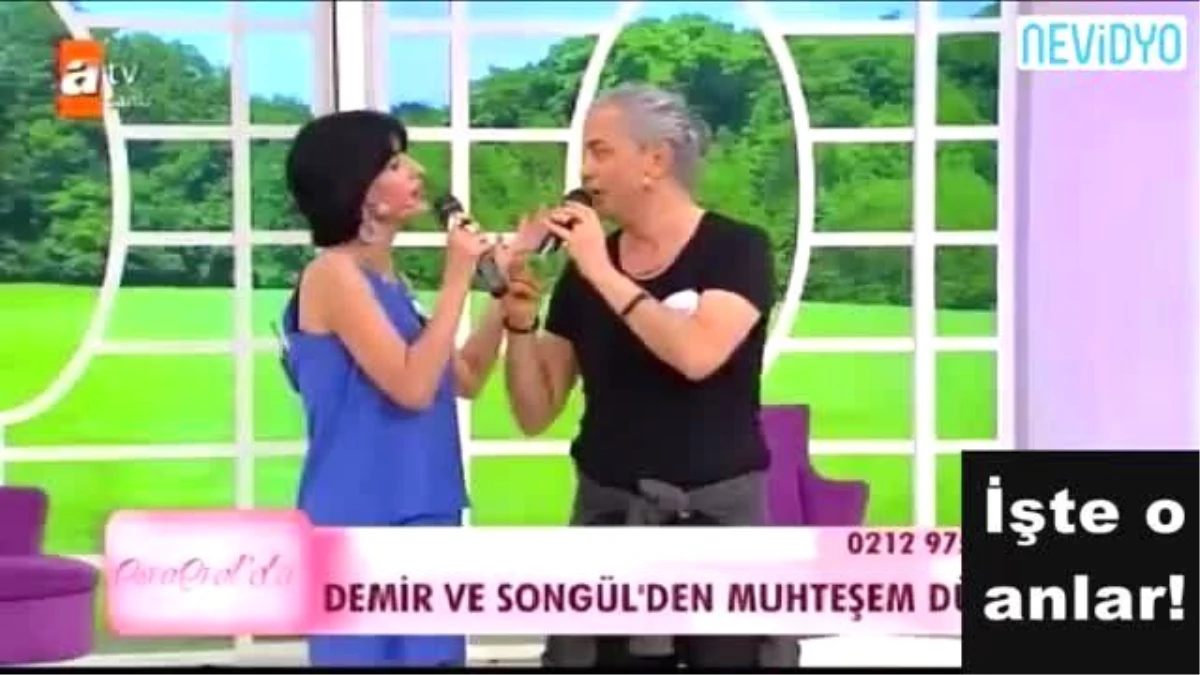 Songül, Esra Erol\'a Çıktı Demir ile Düet Yaptı