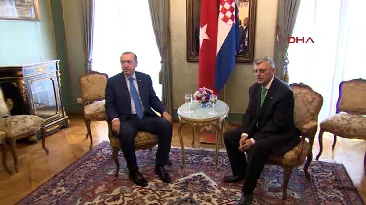 Cumhurbaşkanı Erdoğan, Hırvat Başbakanı ve Meclis Başkanıyla Görüştü -1