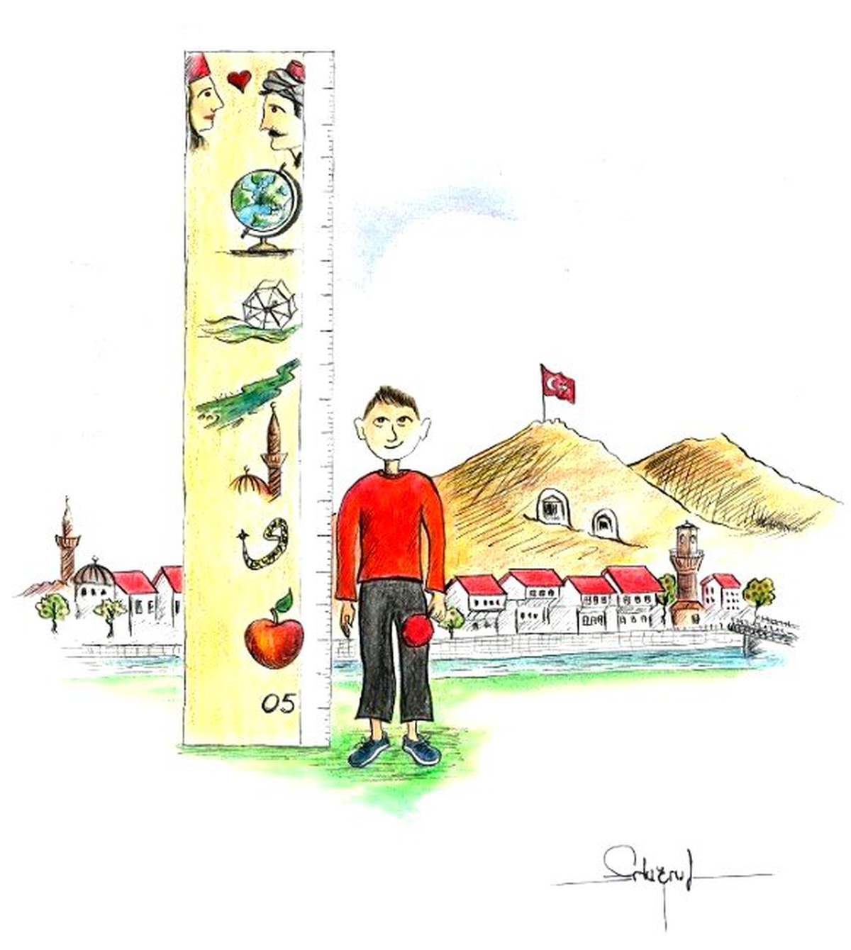 Ordulu Öğretmen Karikatür Yarışmasında Dereceye Girdi