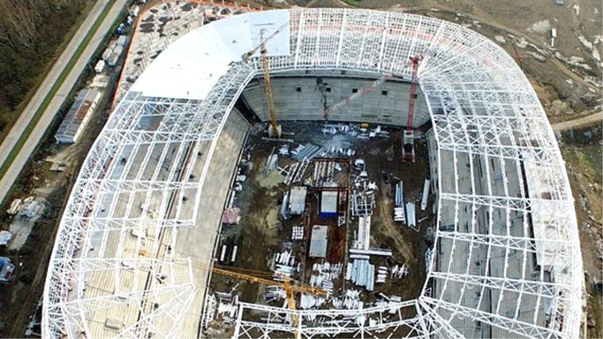 Samsunspor'un Yeni Stadı Yüzde 77 Tamamlandı