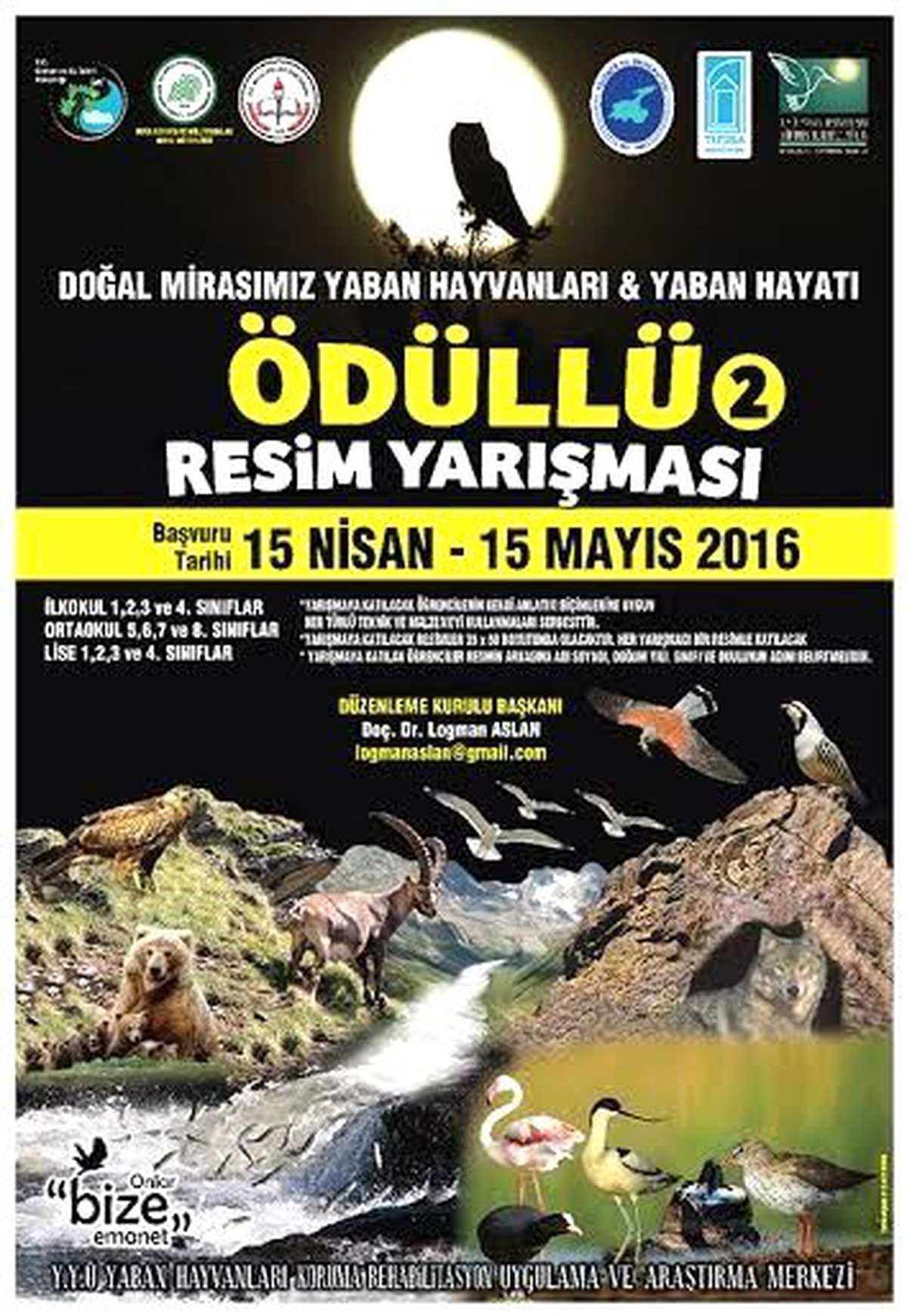 Yyü\'de "Yaban Hayvanları ve Hayatı" Konulu Resim Yarışması