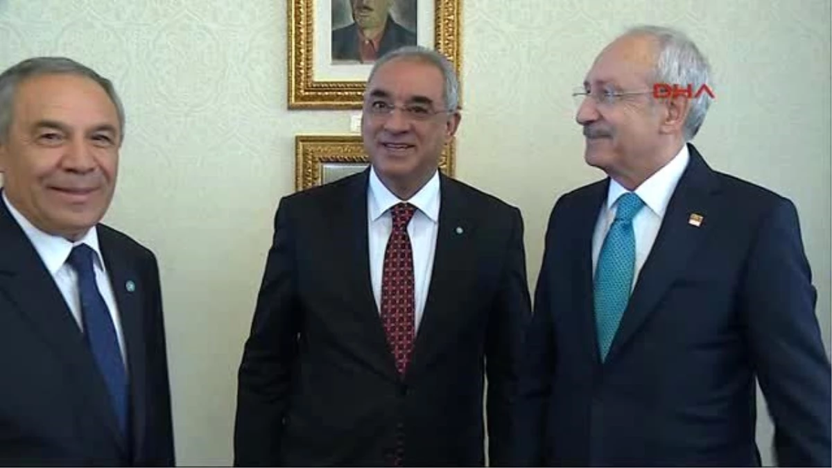 Kılıçdaroğlu, DSP Genel Başkanı Önder Aksakal ve Başkanlık Kurulu Üyelerini Kabul Etti