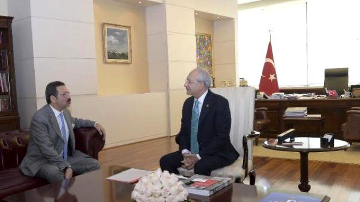 Kılıçdaroğlu, TOBB Başkanı Rifat Hisarcıklıoğlu\'nu Kabul Etti