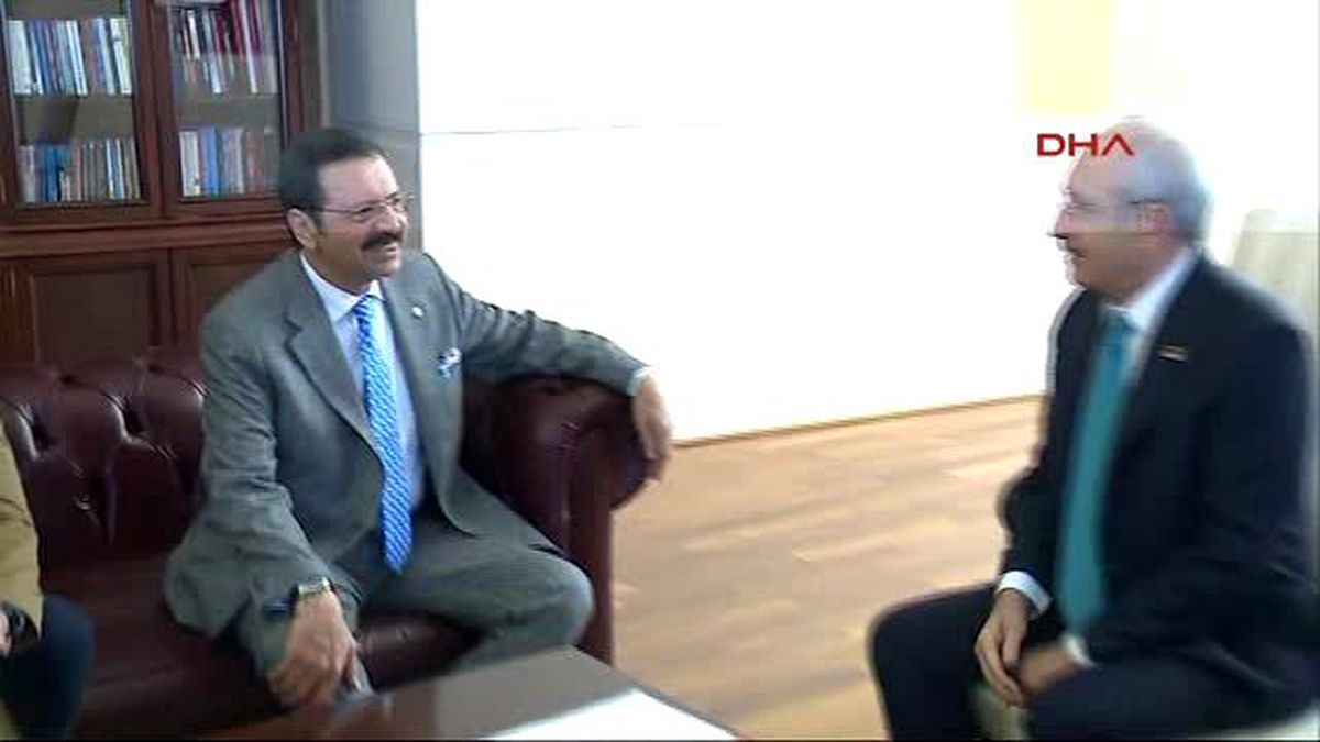 Kılıçdaroğlu, TOBB Başkanı Rifat Hisarcıklıoğlu\'nu Kabul Etti