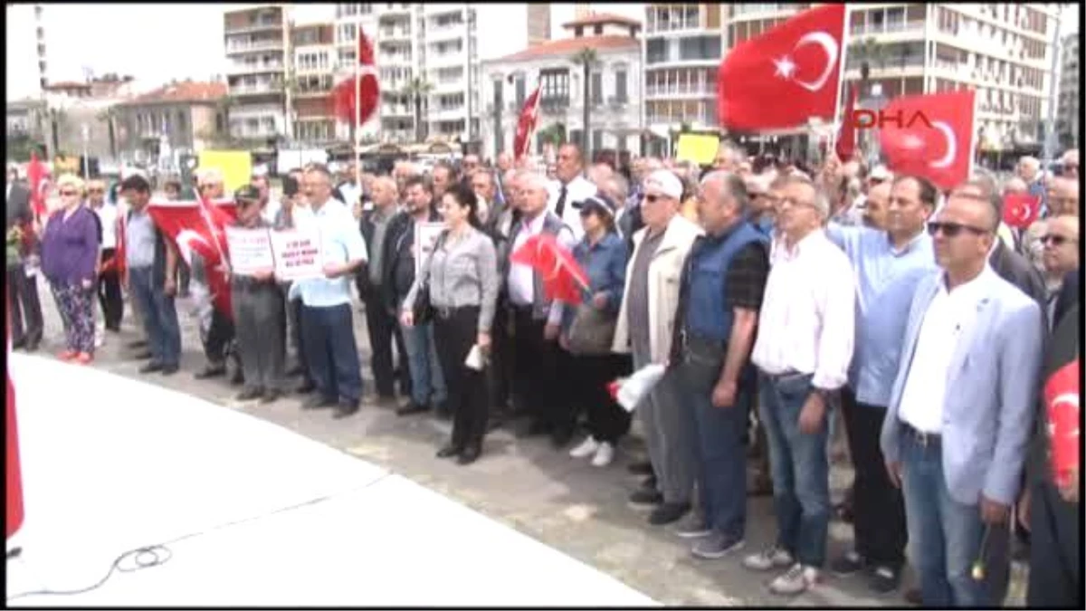 İzmir - Emekli Astsubaylardan Şehitler ve Özlük Hakları İçin Açıklama