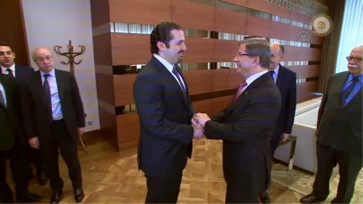 Davutoğlu, Eski Lübnan Başbakanı Hariri ile Görüştü