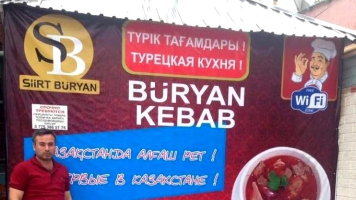 Siirt Büryan\'ı Kazakistan\'da Uzandı