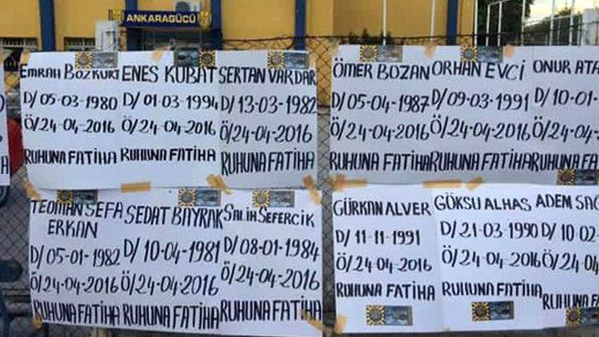 Ankaragücü'nde Taraftarlar, Oyuncuların Kağıttan Mezar Taşlarını Yaptı