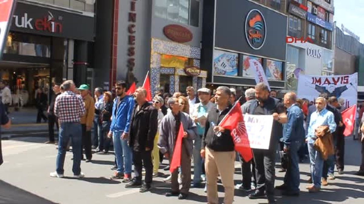 Başkentte 1 Mayıs CHP ve Sendikalar Kızılay\'da Toplandı