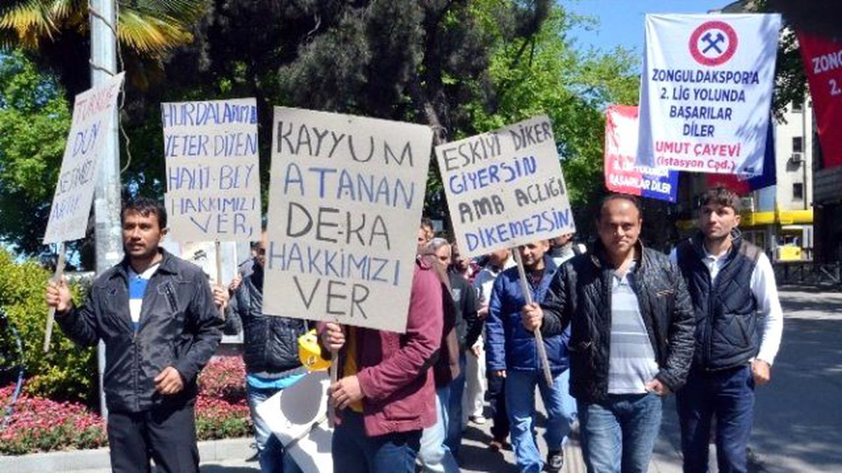 Maden İşçileri 1 Mayıs\'ta Eylem Yaptı