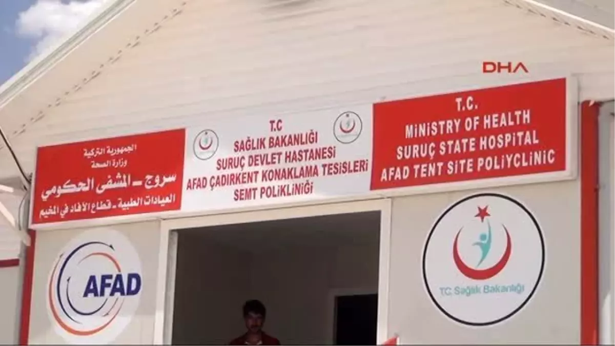 Şanlıurfa Suruç Çadır Kenti\'nde Prefabrik Hastane Açıldı