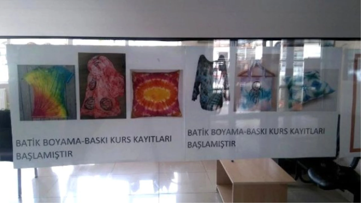 Batik Boyama Kursu Açılıyor