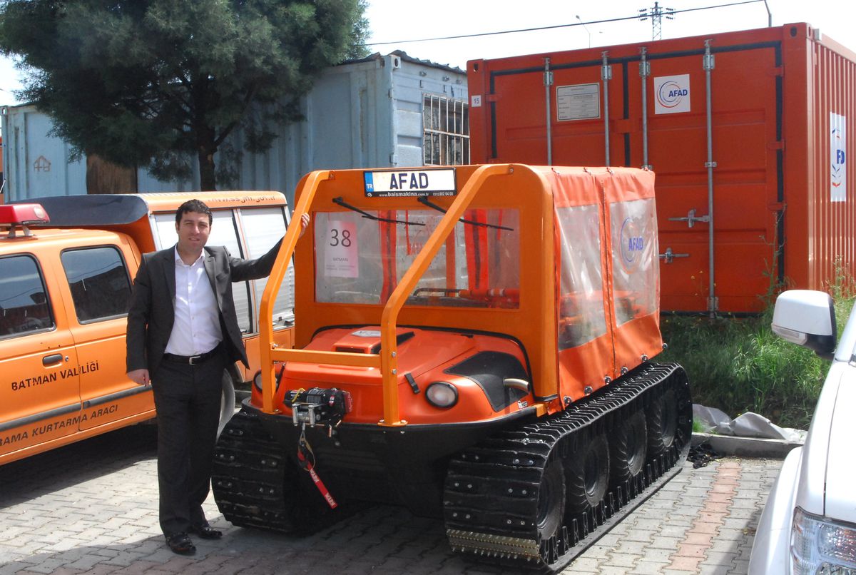 Batman AFAD Müdürlüğüne 8x8 Amfibi Araca Sahip Oldu