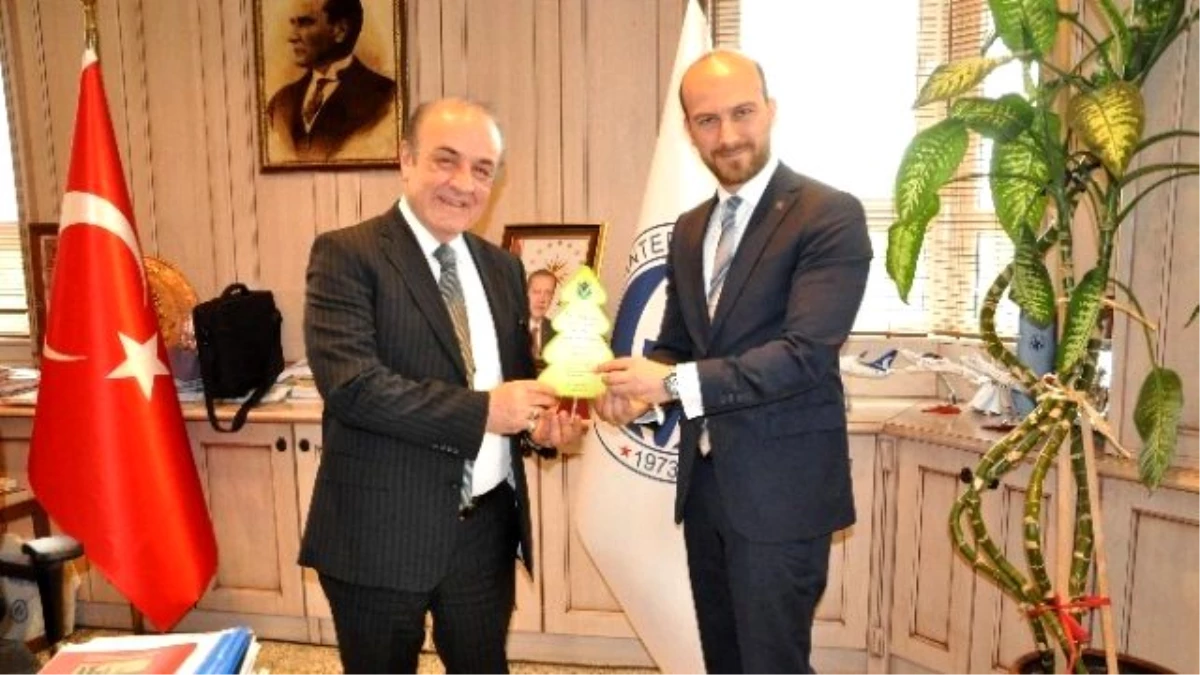 Gagiad Başkanı Bora Tezel, Gaün Rektörü Yavuz Coşkun\'u Ziyaret Etti