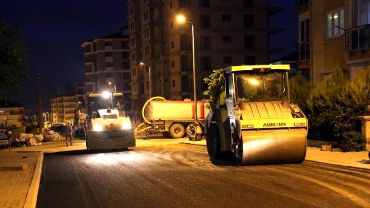 Gültepe Mahallesi\'nde Asfalt Çalışması Yapıldı