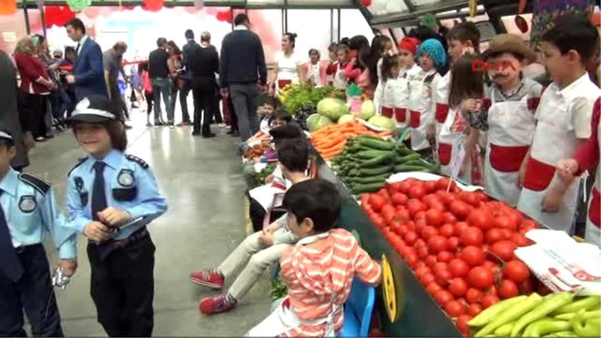 Samsun Anasınıfı Öğrencileri Pazar Esnafı ve Zabıta Oldu