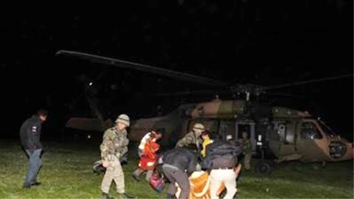 Emekli Geçici Köy Korucusu Helikopterle Hastaneye Tahliye Edildi