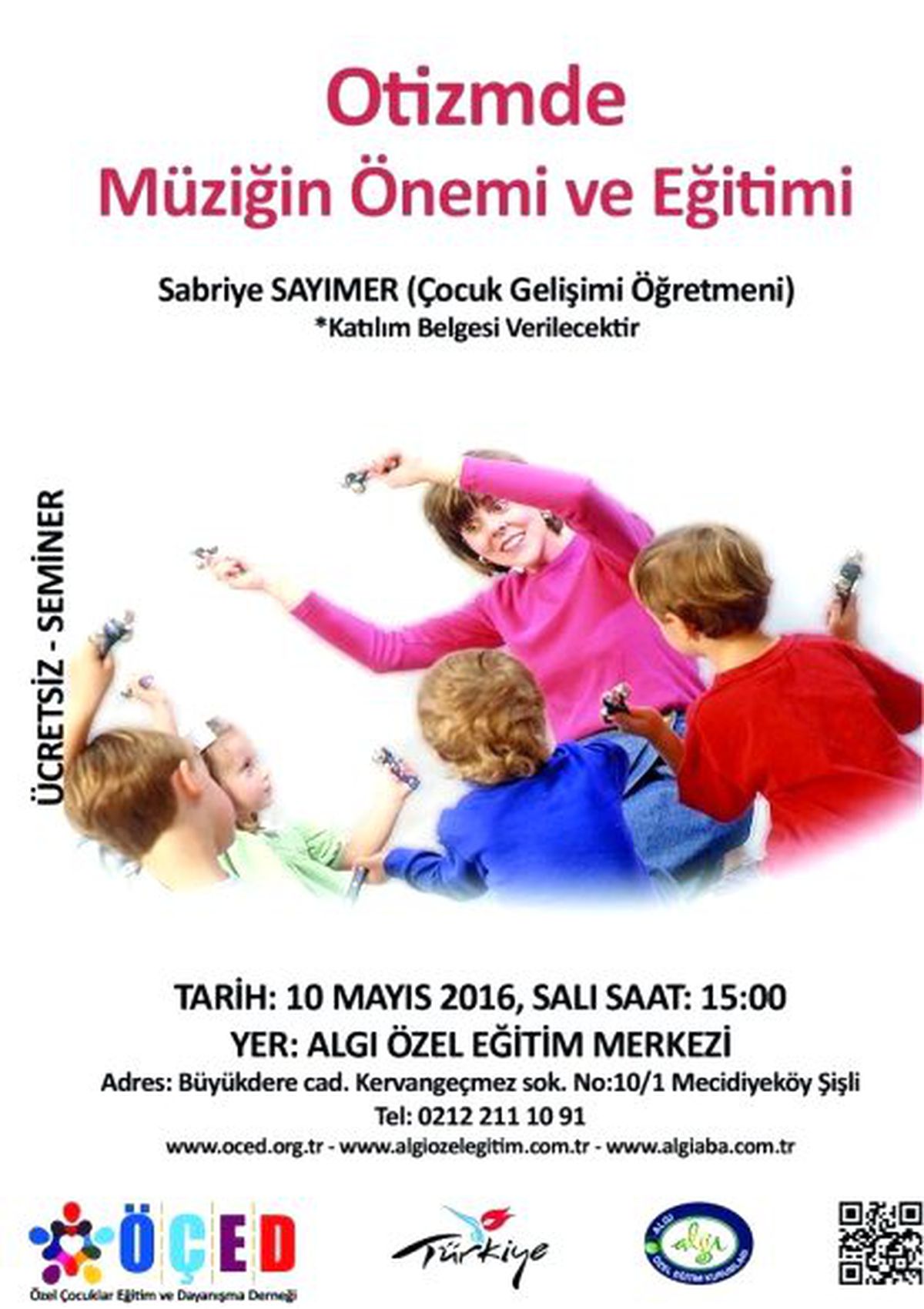 Otizmde Müziğin Önemi ve Eğitimi – Ücretsiz – Seminer