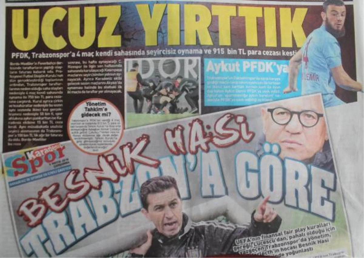 Trabzonspor Başkan Yardımcısı: "Cezaya İtiraz Edeceğiz"