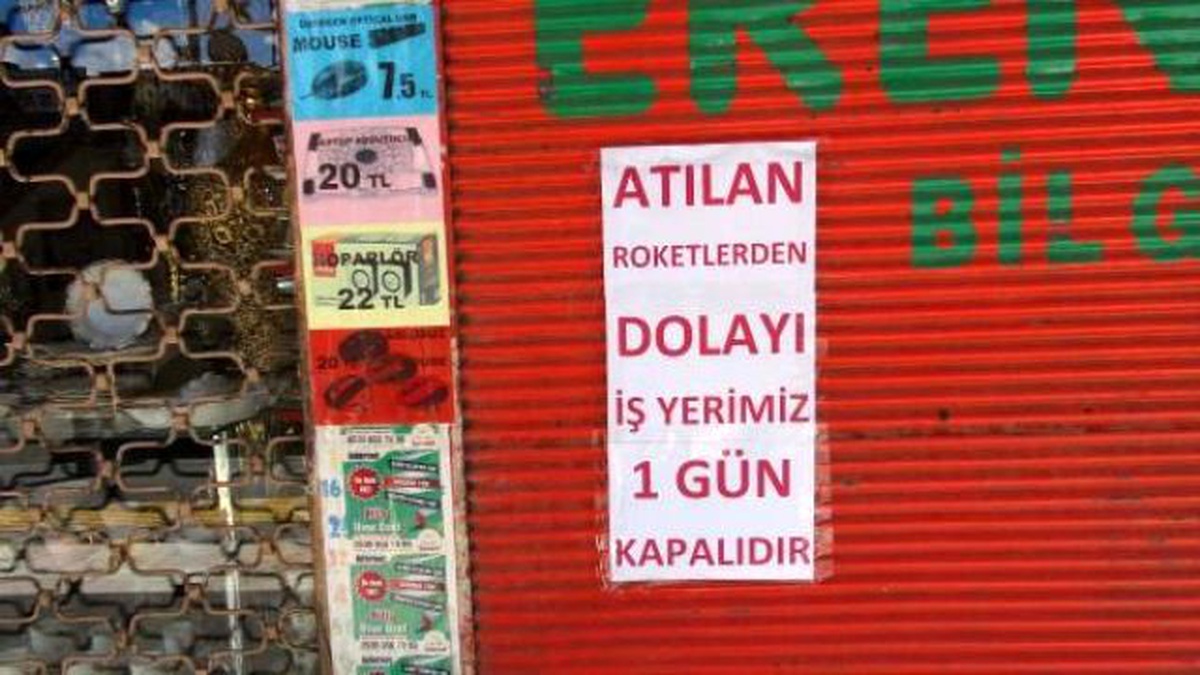 Kilis\'te Esnaf Tepki İçin Kepenk Kapattı