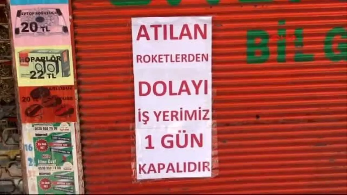 Kilis\'te Esnaf Tepki İçin Kepenk Kapattı