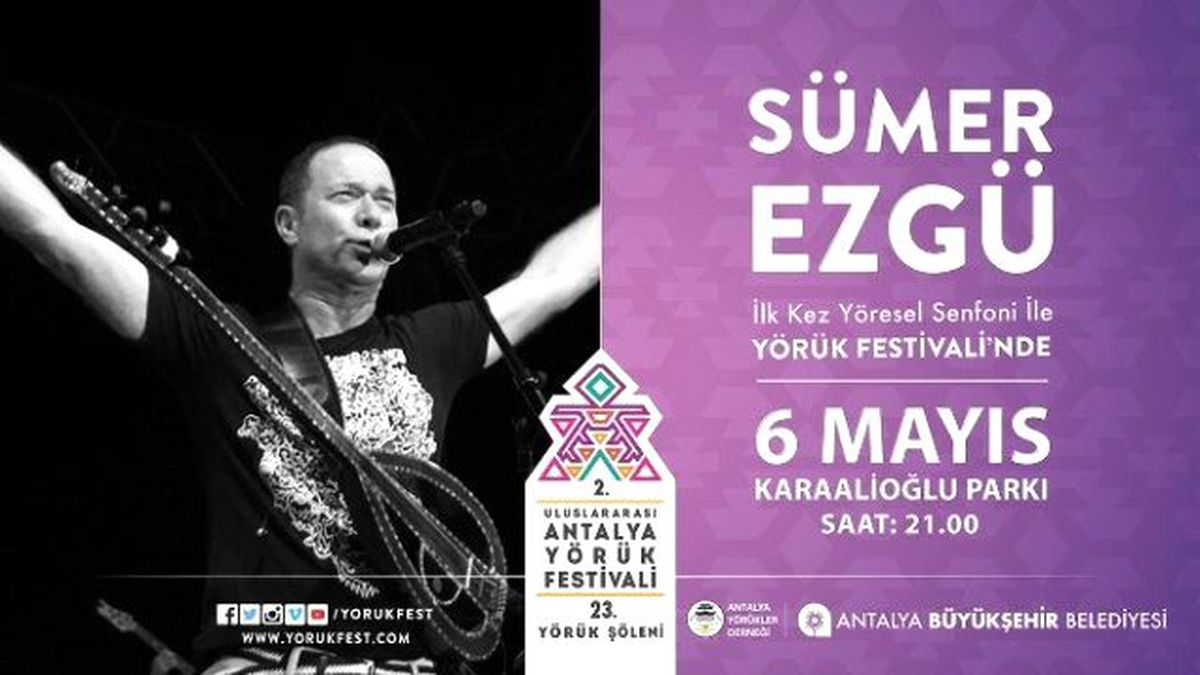 Sümer Ezgü, Antalya\'da Senfonik Türküler Söyleyecek