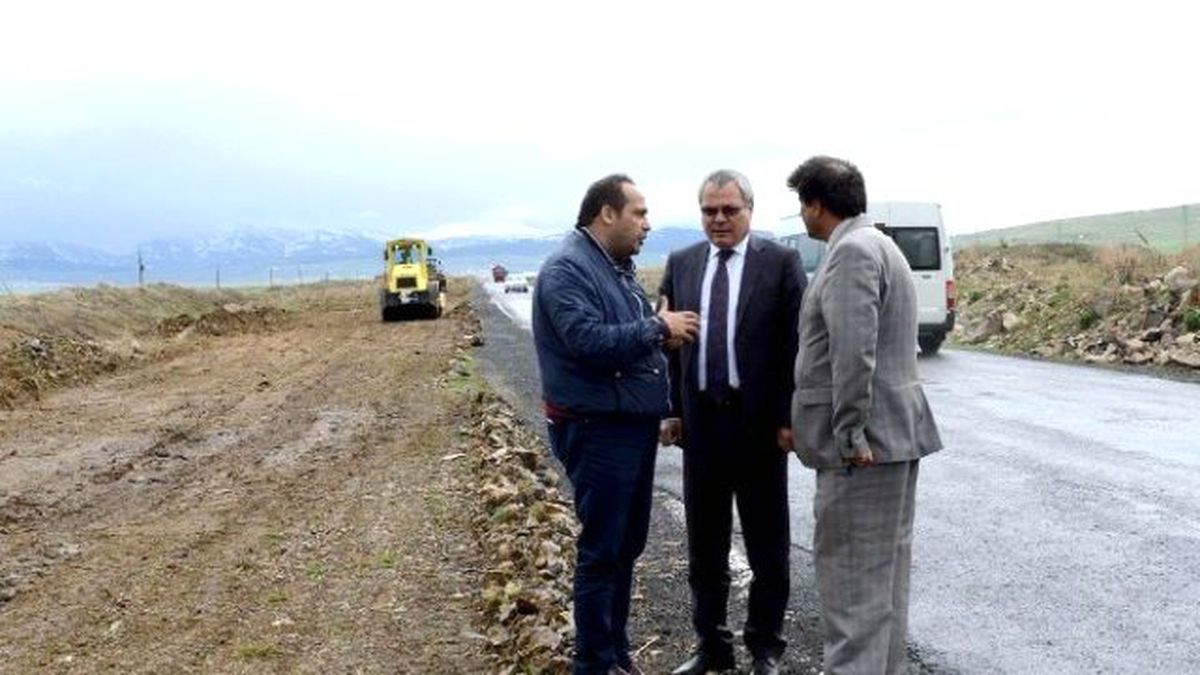 Vali Deniz, Yol Yapım Çalışmalarını Denetledi