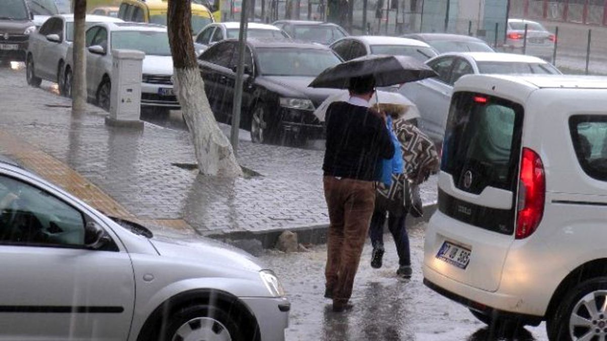 Gaziantep\'te Dolu Yağdı