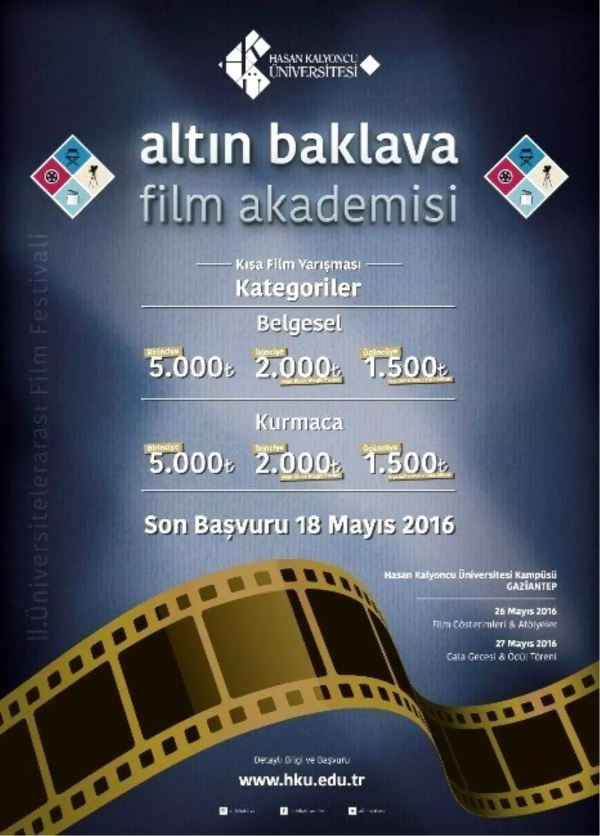 İkinci Altın Baklava Film Festivali Sinemaseverleri Bir Araya Getiriyor