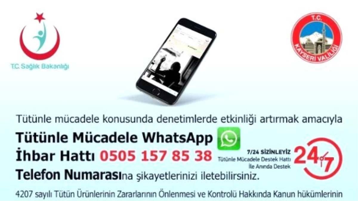 Whatsapp Sigara İhbar Hattı\'na 2 Ayda 632 Başvuru Oldu