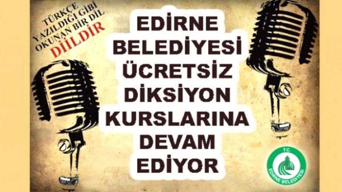 38.dönem Diksiyon Kursu Kayıtları Devam Ediyor